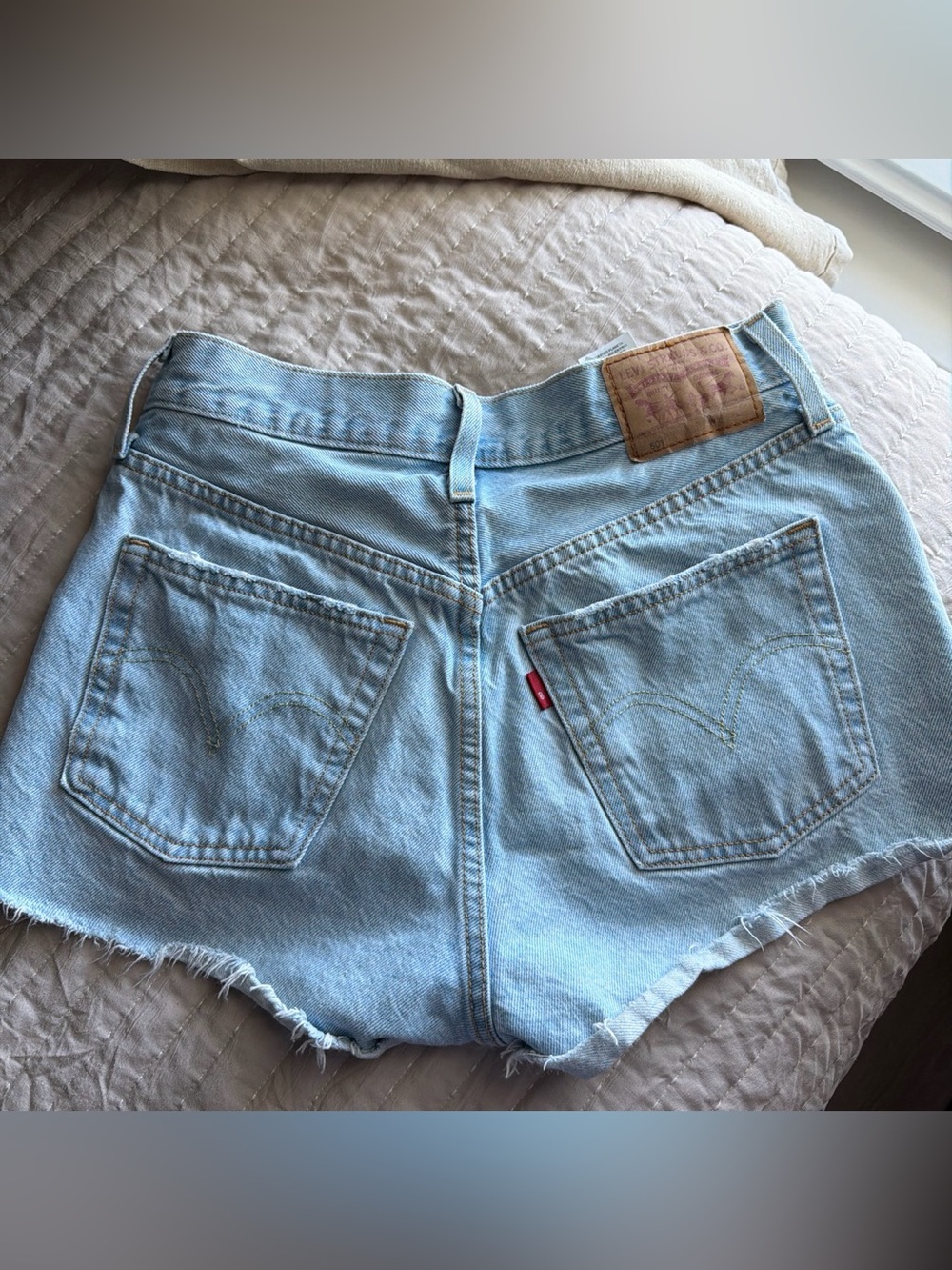 Levi's Light Blue Denim Cutoff Jean Shorts